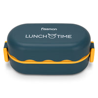 Tupper Doble 800ml  Azul Fissman