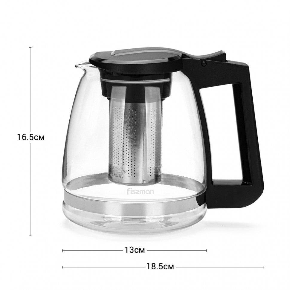 Tetera De Vidrio Con Infusor 1600ml - Fissman