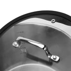 Set Ollas Con Colador Fabia 6.2 + 2.5 Litros - 4 Piezas Fissman