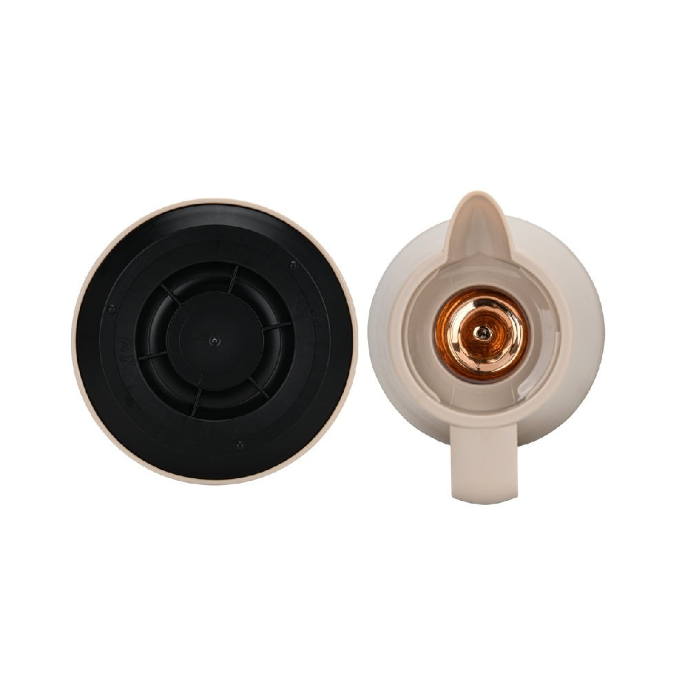 Thermo Jarra 1000 ml Beige con revestimiento de vidrio