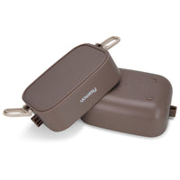 Contenedor Tupper Premium Bento Box Doble 1800ml Brown Fissman
