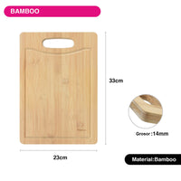Tabla Madera Bamboo para Cortar 33x23cm Fissman