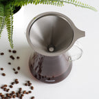 Cafetera Manual Pour Over 900ml Filtro De Acero Fissman