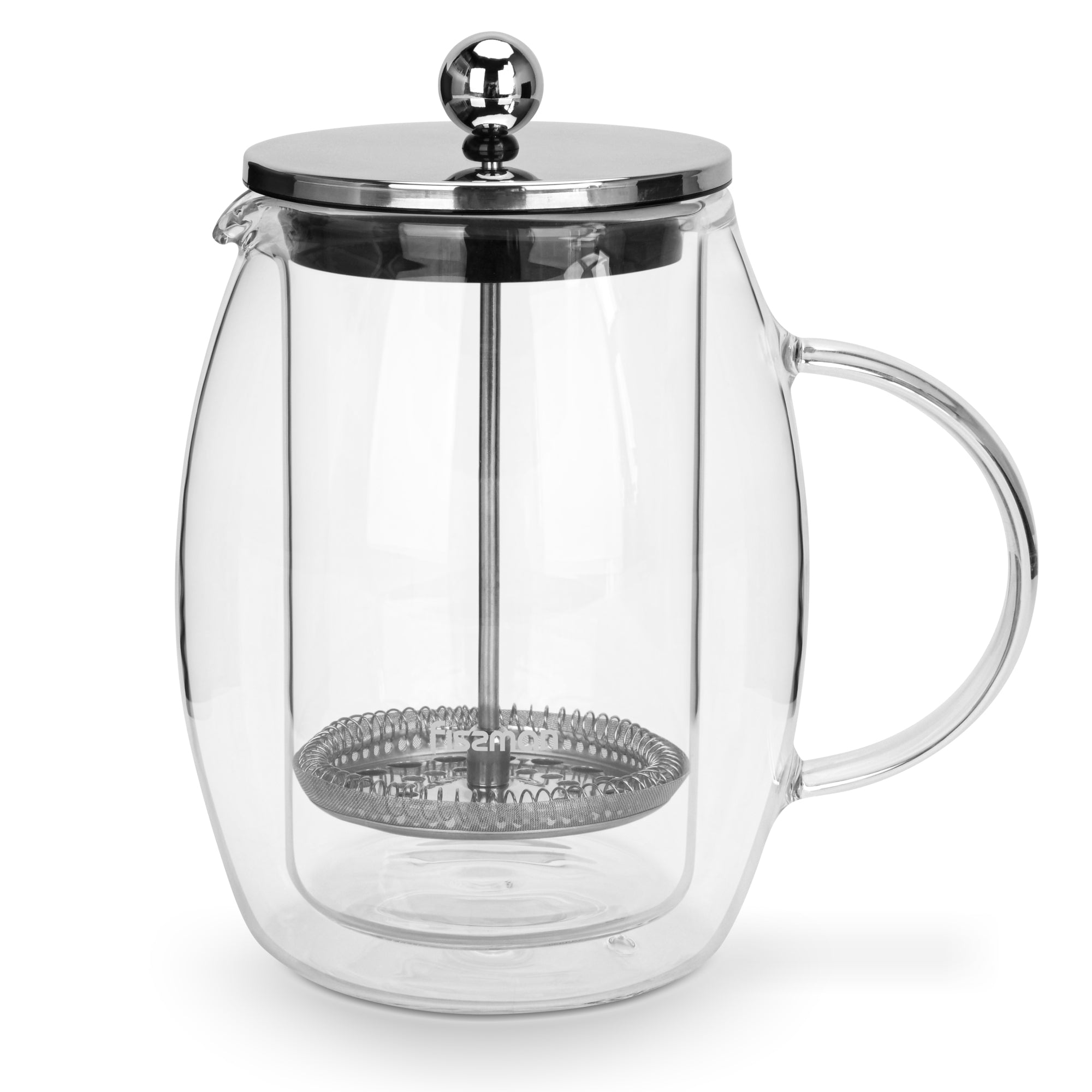 Cafetera Prensa Francesa Fat 600ml Transparente Fissman