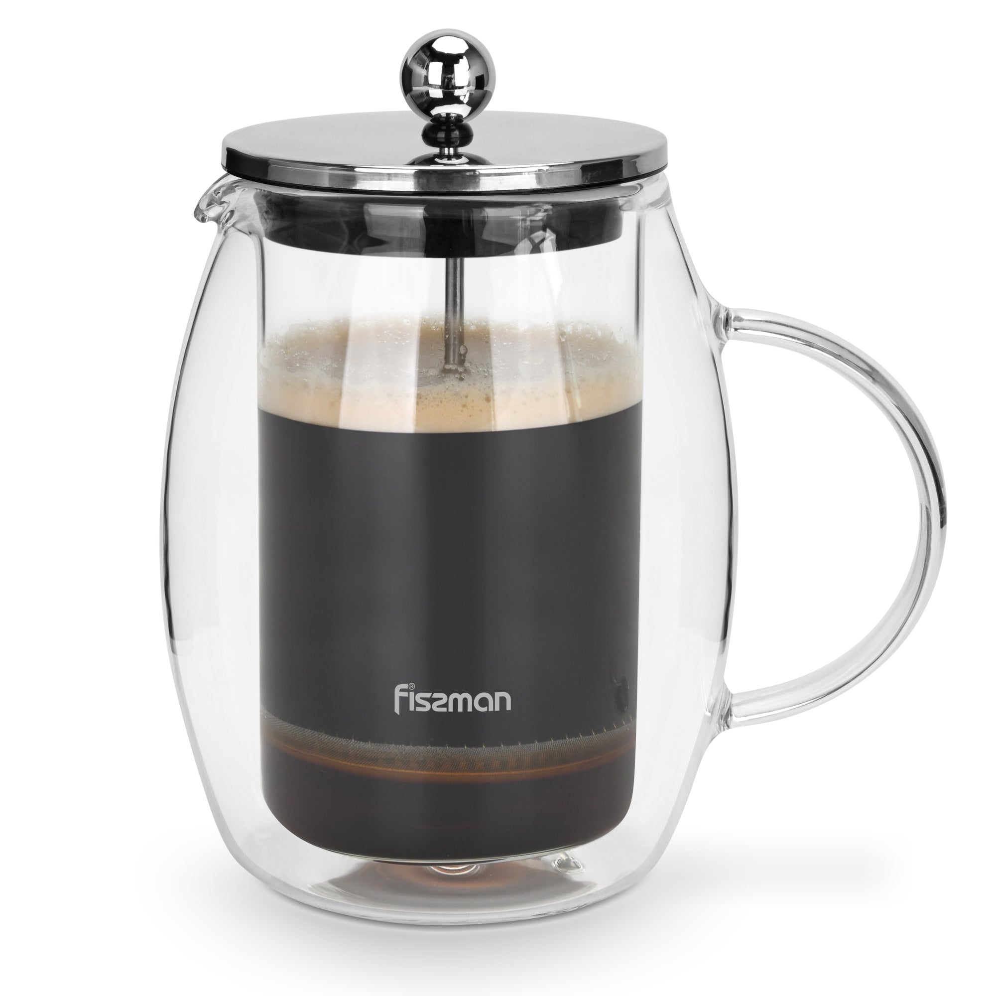 Cafetera Prensa Francesa Fat 600ml Transparente Fissman