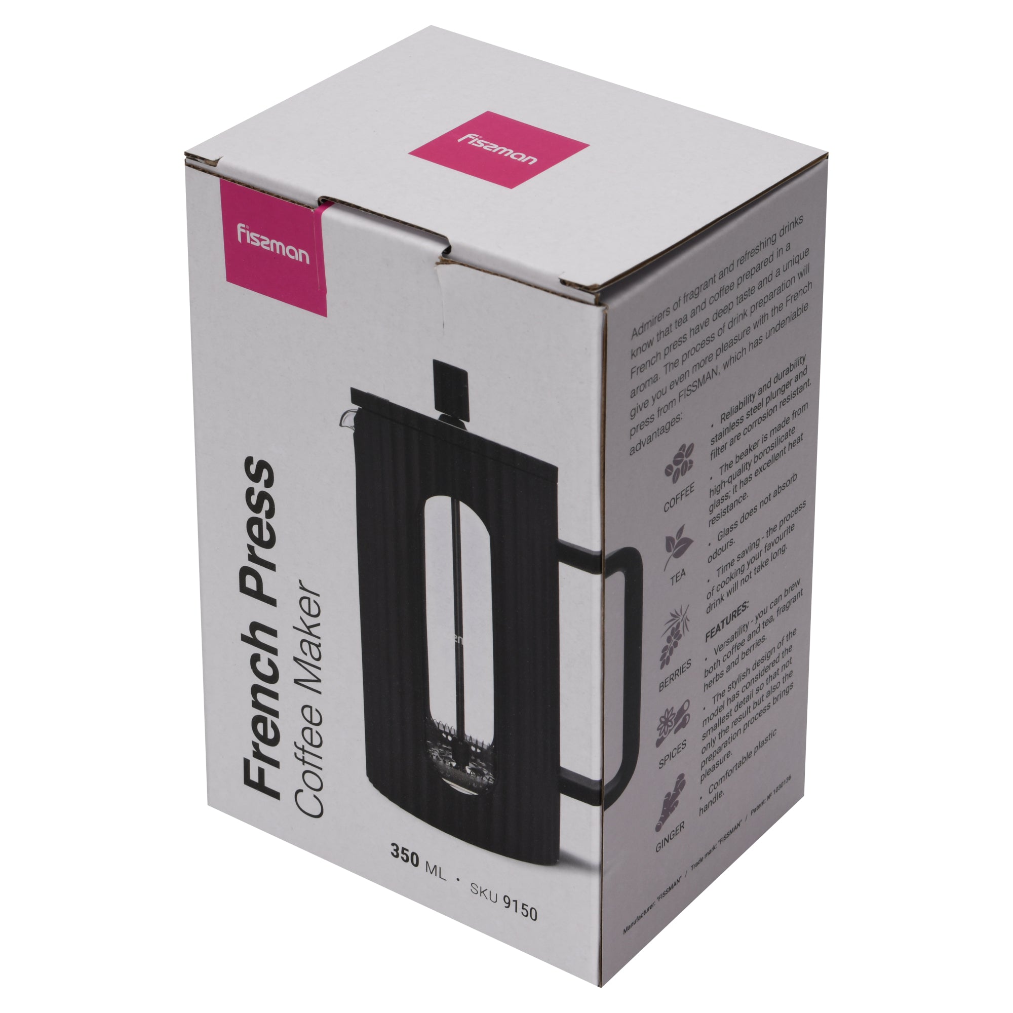 Cafetera Prensa Francesa La Negra 350 Ml Fissman