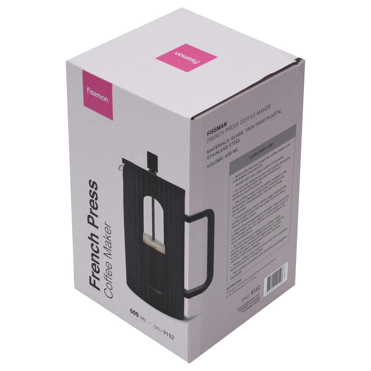 Cafetera Prensa Francesa La Negra 600 Ml Fissman