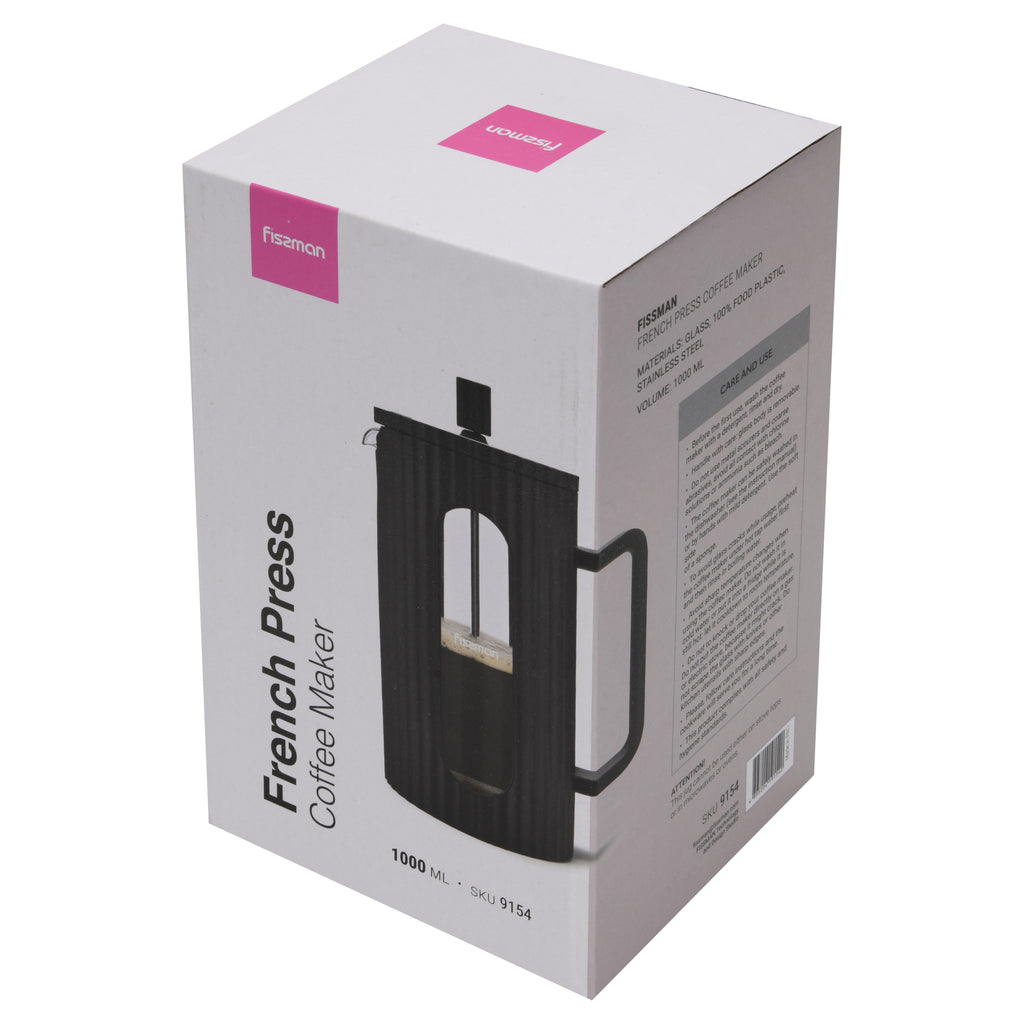 Cafetera Prensa Francesa La Negra 1000 Ml Fissman