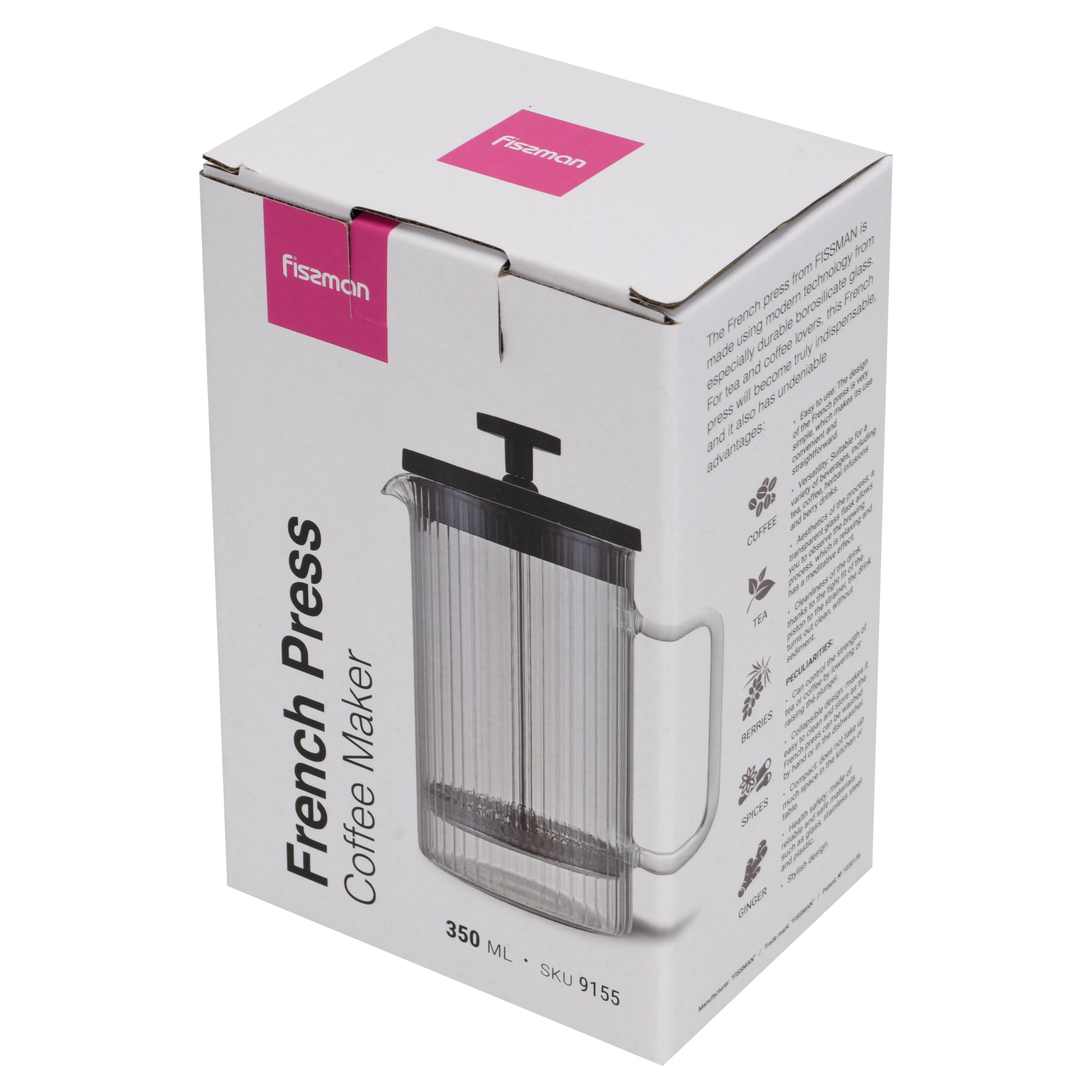 Cafetera Prensa Francesa Line 350 Ml Fissman