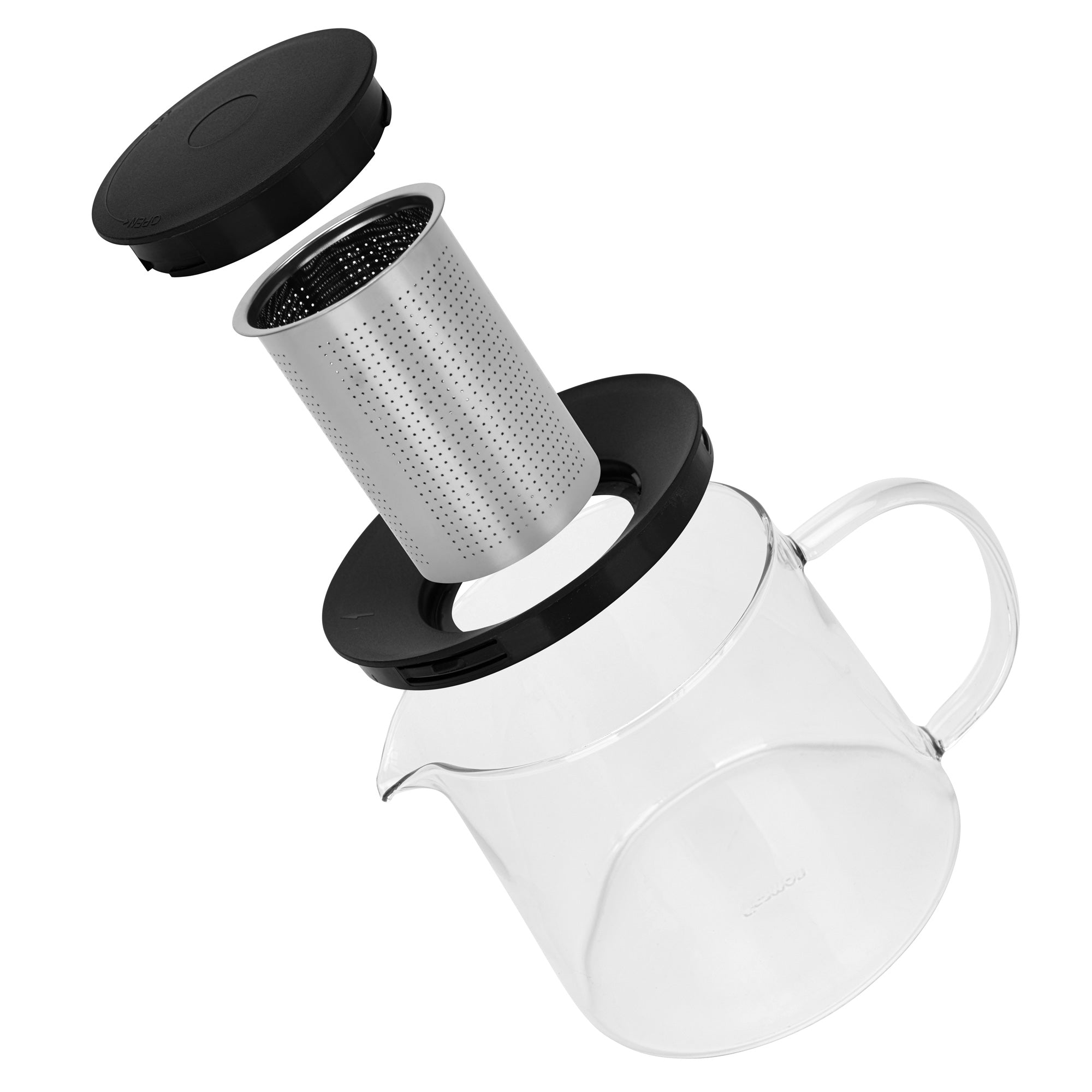 Tetera De Vidrio Con Infusor Central 1500 Ml Fissman