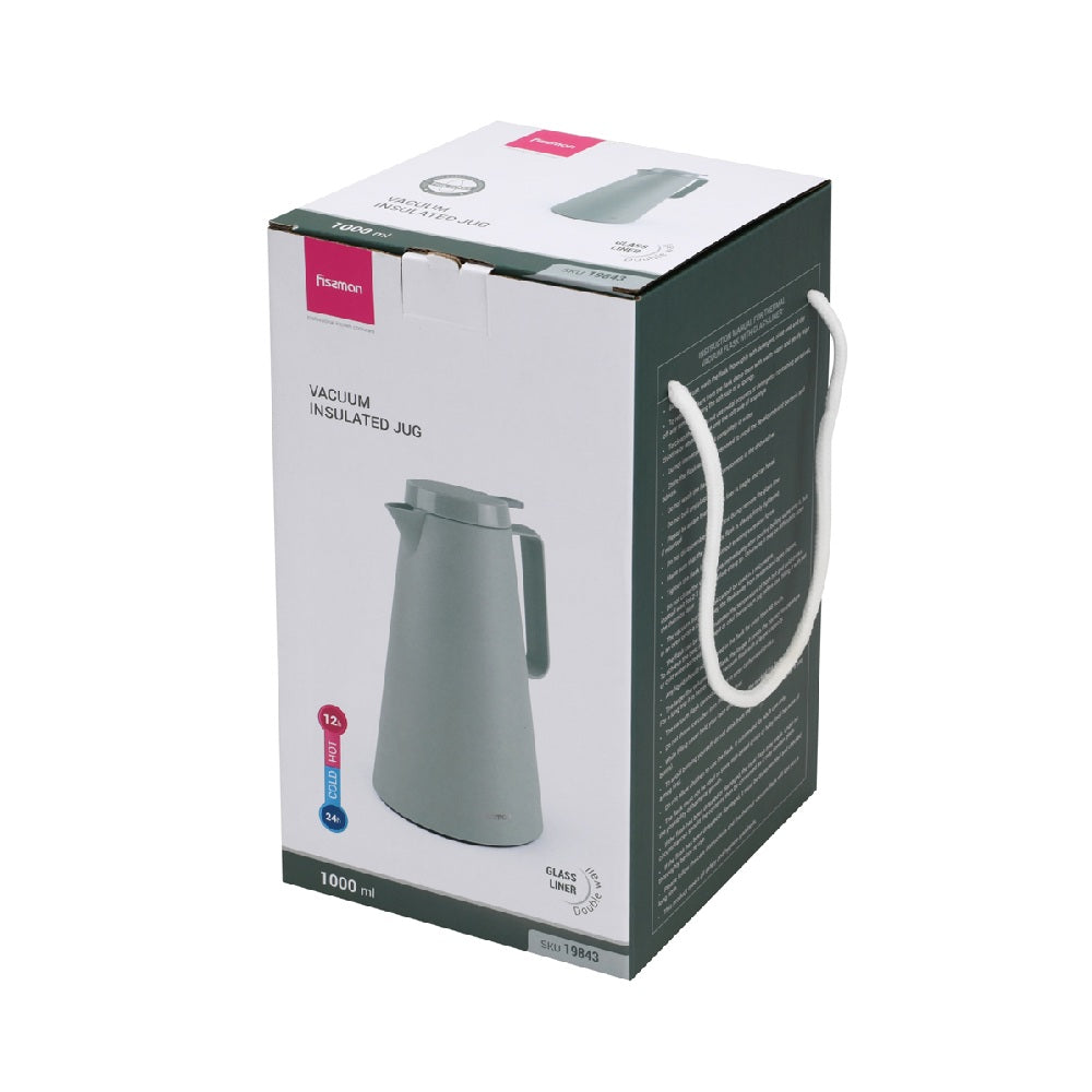 Thermo Jarra 1000 ml Menta con revestimiento de vidrio