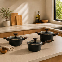 Ollas Antiadherente Premium Cuisine Daily Set Fissman