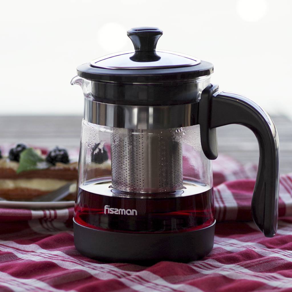 Tetera De Vidrio Con Infusor 950 Ml - Fissman