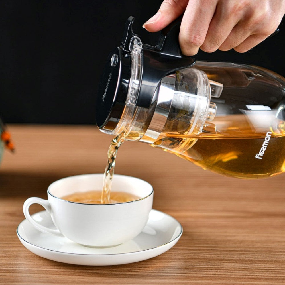 Tetera De Vidrio Con Infusor 900 Ml Gunfu - Fissman