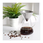 Cafetera Manual Pour Over 900ml Filtro De Acero Fissman